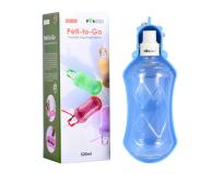Artykuły dla zwierząt PetiGIO PETI-170L-B butelka na wodę 520ml niebieska
